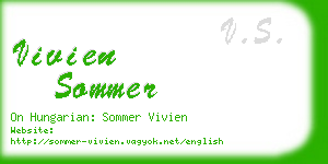 vivien sommer business card